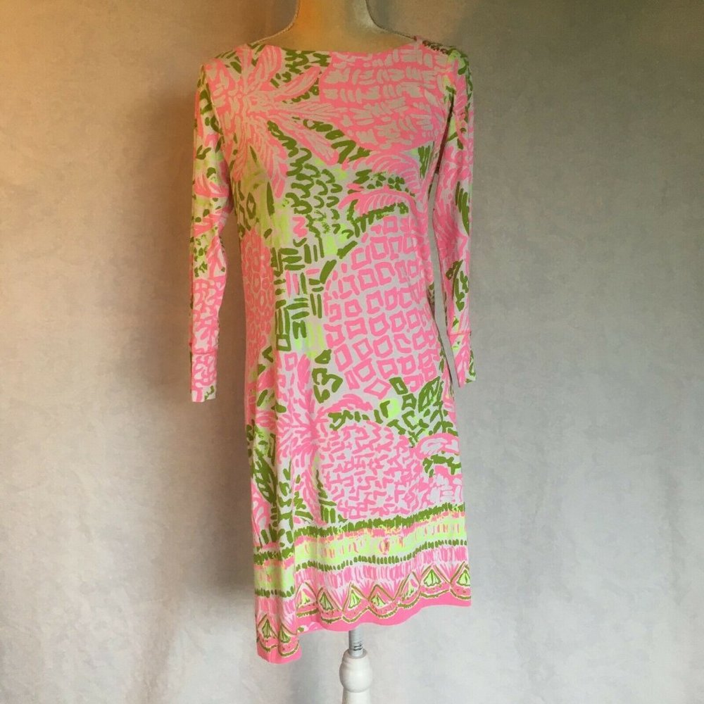 Lilly Pulitzer UPF 50 Sophie Dress Pink Homeslice